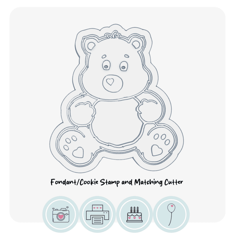 Care Bears Style Fondant Cookie Stamp and Cutter - Image 4